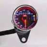 Universal motorcykel dobbelt Kilometertæller - speedometer - LED måler KM/H