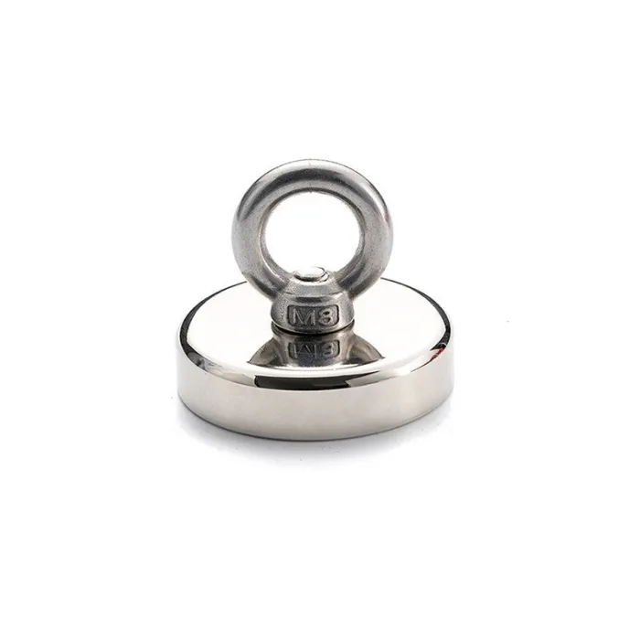 36mm - 50kg - neodymgenvindingsmagnet - metaldetektor - klokrog