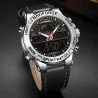 NAVIFORCE - moderigtigt sportsur - quartz - analog - læderrem - vandtæt
