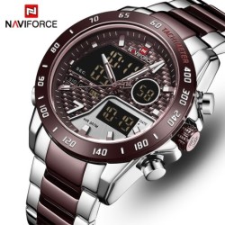 NAVIFORCE - montre à quartz de luxe - acier inoxydable - étanche