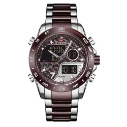 NAVIFORCE - luksus quartz ur - rustfrit stål - vandtæt