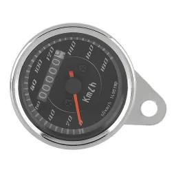 Universal motorcycle dual odometer - speedometer - gauge - chromeInstruments