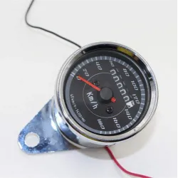 Universal motorcycle dual odometer - speedometer - gauge - chromeInstruments