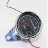Universal motorsykkel dobbel kilometerteller - speedometer - måler - krom