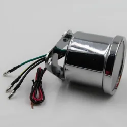 InstrumentosCuentakilómetros doble universal para motocicleta - velocímetro - indicador - cromado