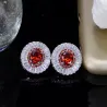 Conjuntos de joyasConjunto de bisutería de moda - pendientes - collar - con circonitas cúbicas redondas