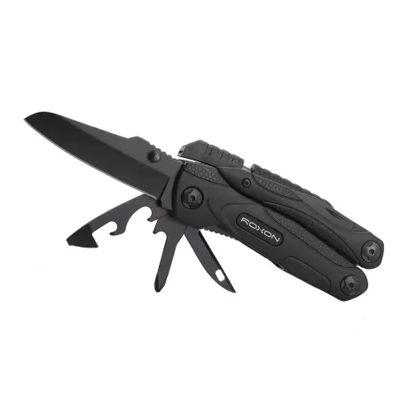 Roxon CM1349 - Multitool 14 en 1 - pince pliante - couteau polyvalent - outil de survie