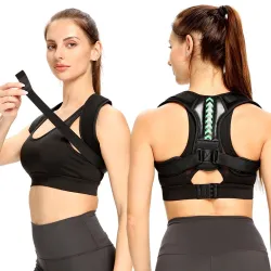 Ceinture de correction de posture réglable - pour le dos - les épaules - la colonne vertébrale