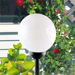 Garden solar light - ground stick - round ball - LED - waterproof - 4 piecesSolar lighting