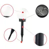 Lampe solaire de jardin - bâton de sol - boule ronde - LED - étanche - 4 pièces