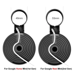 Supporto per montaggio a parete per presa - assistente vocale audio - presa - per Google Home Mini / Nest Mini
