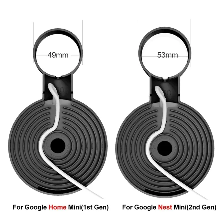 Wandmontagehouder - audio-spraakassistent - stekker - voor Google Home Mini / Nest MiniNetwerk