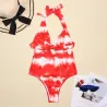 Baño y ropaTraje de baño sexy de una pieza - tiras para atar
