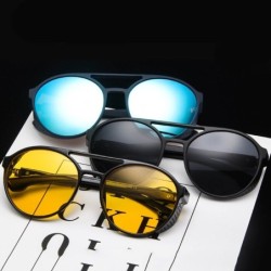 Stylowe okrągłe okulary przeciwsłoneczne - UV 400 - unisex - styl punkOkulary Przeciwsłoneczne