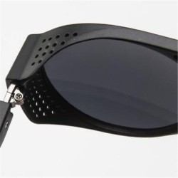 Stylowe okrągłe okulary przeciwsłoneczne - UV 400 - unisex - styl punkOkulary Przeciwsłoneczne