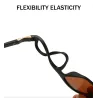 Klassiske firkantede solbriller - polarisert - fleksibel gummi - unisex