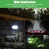 Luz alimentada por energia solar - holofotes de paisagem - 4 modos de iluminação - 108 LED - IP65 à prova d'água
