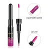 Lápiz labialLápiz labial 2 en 1 - doble cabezal - lápiz labial líquido mate y perfilador de labios - a prueba de agua