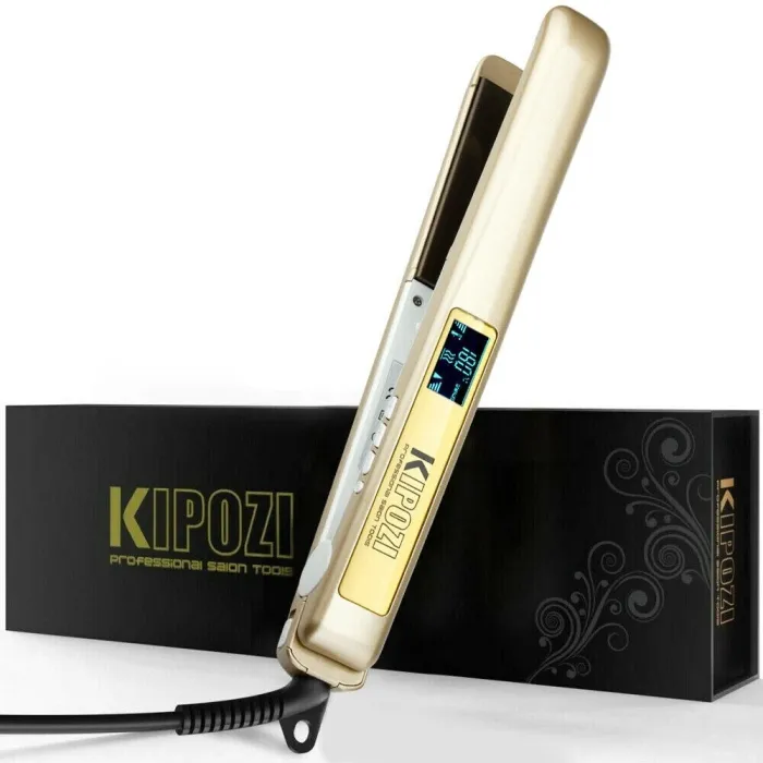 2 in 1 professionele stijltang - krultang - titanium - LCD digitaal displayStijltangen