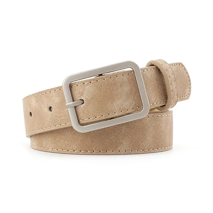 CinturonesCinturón de cuero clásico - con hebilla de metal
