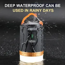 Outdoor & CampingLuz de camping multifuncional - lámpara impermeable - farol - con mando a distancia - LED - USB - recargable