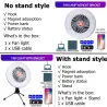 Campingventilator mit Licht - tragbare Lampe - LED - USB