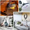 Campingventilator mit Licht - tragbare Lampe - LED - USB