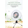 Campingventilator mit Licht - tragbare Lampe - LED - USB