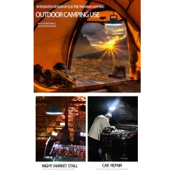 Camping fan with light - portable lamp - LED - USBOutdoor & Camping