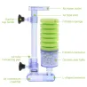 Akvariumluftpump - biokemiskt filter - dubbel skumsvamp - ultra tyst