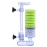 Akvariumluftpump - biokemiskt filter - dubbel skumsvamp - ultra tyst