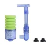Akvarieluftpumpe - biokjemisk filter - dobbel skumsvamp - ultra stillegående