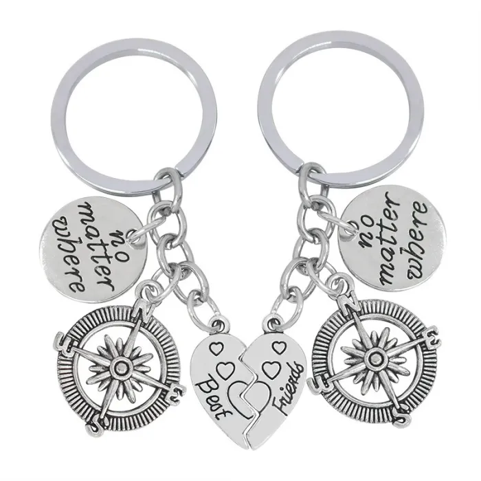 Best Friends & No Matter Where - keychain 2 pcs