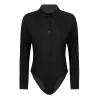 Elegante bodyer - langermet bluse - med knapper