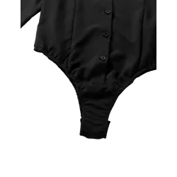 Elegante bodyer - langermet bluse - med knapper