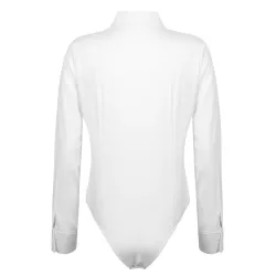 Elegante bodyer - langermet bluse - med knapper