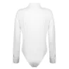 Elegante bodyer - langermet bluse - med knapper