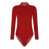 Elegant bodysuits - long sleeve blouse - with buttonsBlouses & shirts