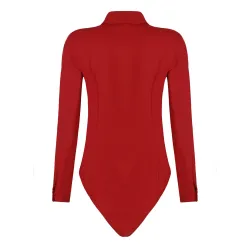 Elegant bodysuits - long sleeve blouse - with buttonsBlouses & shirts