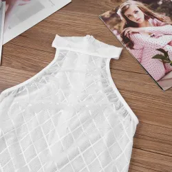 Body sexy trasparente - con cerniera sul retro