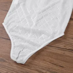 Sexy see through bodysuit - with back zipperLingerie