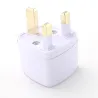USA - EU - AU til Storbritannia - HK AC reisestrømplugg - omformer - adapter