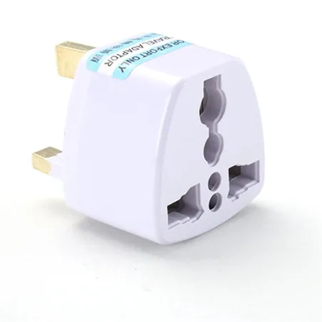 USA - EU - AU til Storbritannia - HK AC reisestrømplugg - omformer - adapter