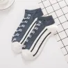 Funny kids socks - shoelaces printed - cottonClothing