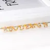 AretesElegantes aretes pequeños - con pedrería de colores - letras del alfabeto