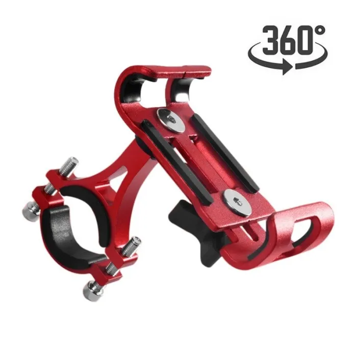Universele telefoonhouder - voor fiets / motorstuur - antislip - clip - draaibaar - aluminiumlegeringHouders