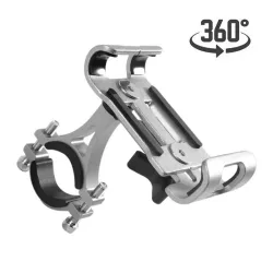 Universele telefoonhouder - voor fiets / motorstuur - antislip - clip - draaibaar - aluminiumlegeringHouders