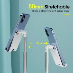 Universal telefonhållare - justerbart stativ - hopfällbart