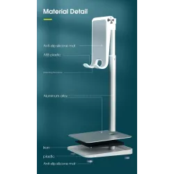 Universal telefonholder - justerbart stativ - foldbar