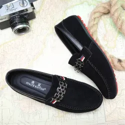 Mocassins pour hommes à la mode - chaussures en daim peu profondes
